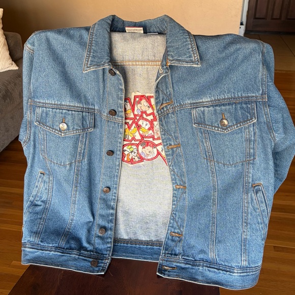 Vintage Mickey Inc 1928 Walt Disney World Button Up Denim Cotton Jacket medium - Picture 2 of 6